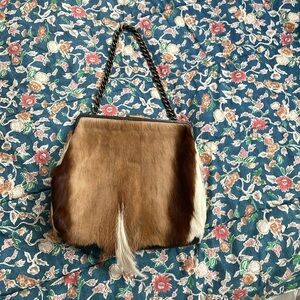 Vintage Diane Gale fur bag with chain strap